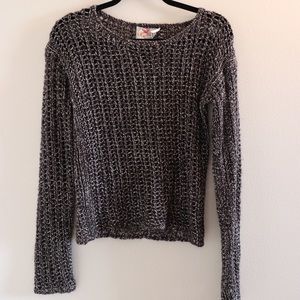 Grey Multi Crochet Sweater from Yoana Baraschi